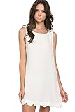 Shopglamla Curved Hem Sleeveless or Short Sleeves Shift Dress