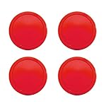 Deco4Fun Set of Red Air Hockey Pucks - CHOOSE YOUR QUANTITY - Replacement 2.5" Discs Accessories Equipment for Game Tables