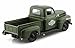 Maisto 1948 Ford F-1 Pickup Truck Harley Davidson Flat Army Green with 1942 Harley Davidson WLA Flathead Motorcycle 1/25 Scale Diecast Car
