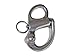 Five Oceans FO441 Marine Fixed Bail Snap Shackle for Sailboats, Stainless Steel 2 inches