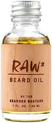 Raw Beard Oil by The Bearded Bastard โ Unscented Beard Oil (1 oz)