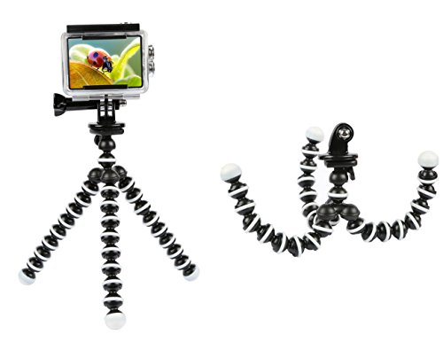 GPCT 26-in-1 Mount Accessory Kit for GoPro Hero 1/2/3/3+/4/5 Camera (Go Pro Filming Essentials for Quality Video Recording, Includes Carrying Case, Head Mount, Tripod, Arm, Handlebar Mount, and More)