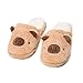 WYSBAOSHU Winter Warm Men Women Indoor Shoe Couples House Slipper 1-Brown Pig L