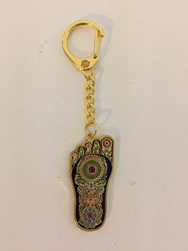 Feng Shui Buddha Foot Amulet Keychain USA Seller