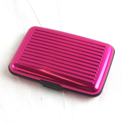 Elixir Aluminum RFID Blocking Wallet Case for Credit Card, ID Card, Pink