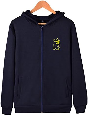 French Bulldog Outdoor Mens Zip Up Hoodie Lightweight Pocket Sweatshirt Pullover Jacket