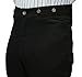 Historical Emporium Men's High Waist Classic Canvas Trousers, Victorian Western Pants with Suspender Buttons 36 Black
