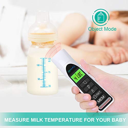 Carevas Medical Digital Ear Thermometer with Temporal Forehead Function - Clinically Approved Upgraded Infrared Lens Technology