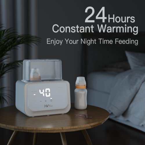 Bottle Warmer, 6-in-1 Fast Baby Bottle Warmer for Breastmilk and Formula, BPA Free Milk Warmer Food Heater with Timer & Automatic Shut-Off