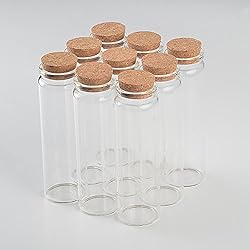 TAI DIAN 90ml Glass Bottles with Cork 37x120x27mm
