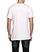 Coofandy Men's Hipster Hip Hop Tees Cotton Crewneck Cutout Tees Summer Fashion T Shirt White Medium