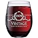 42nd Birthday Gifts for Women Men - 1979 Vintage 15 oz Stemless Wine Glass - 42 Year Old Wine Gifts for Wine Lovers - Wine Lover Gifts for Women Men - Wine Accessories - Happy Birthday Funny Wine Cups