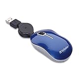 Verbatim Mini Travel Optical Mouse, Commuter Series - Blue - 98616