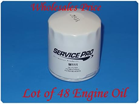 Wholesales Price(Lot of 48) Engine Oil Filters Service Pro M111 For Asuma Buick Cadillac Chevrolet GMC Daewoo Isuzu Jeep Oldsmobile Pontiac Saturn Saab Suzuki