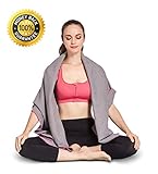 Aimerday Yoga Towel 72x24 inch - 100% Microfiber Soft Hot Yoga Towel for Bikram Ashtanga Pilates - Non Slip Texture Sweat Absorbent Quick Dry Fitness Mat Towel Easy Carrying