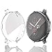 [3 Pack] Samsung Galaxy Watch 4 40mm Screen Protector Case,JZK Soft Slim TPU All Around Protective Shell Anti-Scratch Bumper Cover Case for Samsung Galaxy Watch 4 Accessories