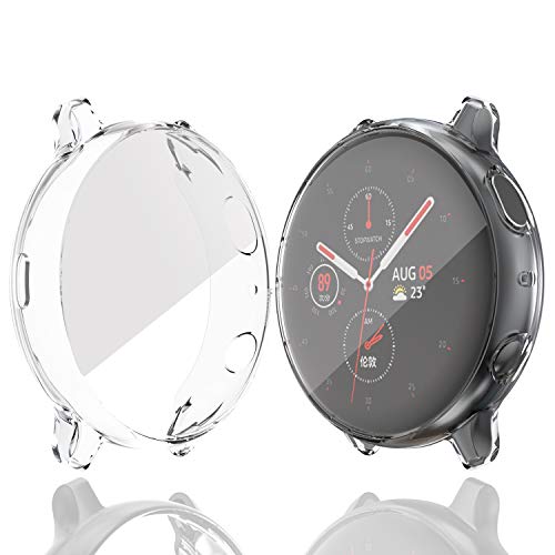 [5 Pack] Samsung Galaxy Watch Active 2 40mm Screen Protector Case,JZK Soft Slim TPU All Around Protective Shell Anti-Scratch Case Bumper Cover Case for Samsung Galaxy Active 2 40mm Accessories - Thumbnail 3