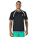 Speed Men's Big and Tall Short Sleeve Easy Rash Guard Swim Shirt with UV and UPF 50+ Protection