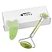 Jade Roller for Face and Gua Sha Scrapping Massage Tools Set -100% Natural Jade Facial Roller Slimming Tool