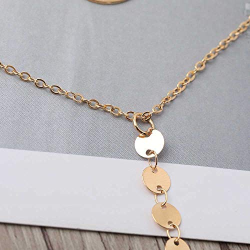 4 Jovono+Necklace+Choker+Sequin+Clavicle