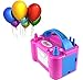 FLYMEI Portable Dual Nozzle Rose Red 110V 600W Electric Balloon Blower Air Pump Balloons Inflator For Wedding Party Holiday Decoration [MONEY BACK GUARANTEE]