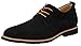iloveSIA Men's Leather Suede Oxfords Shoe US Size 10.5 Black+Nude