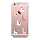 365 Printing Llama Pattern iPhone 6 6S Phone Case Cute Clear Phonecase
