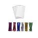 200 Treat Bags 3x4 with 200 Twist Ties 4" 6 Mix Colors - 1.4 mils Thickness OPP Plastic Bags for Lollipop Candy Cake Pop Chocolate Cookie Wrapping Buffet primary