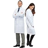 Dress Up America Unisex Lab Coat for Adults – Lightweight, Machine-Washable Costume with 3 Pockets – White