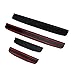 BOXATDOOR for 2018 2019 Jeep Wrangler JL 4 Door Sill Scuff Plate Entry Guard Honeycomb Door Sills Step Protector Stickers Trim Interior for JL