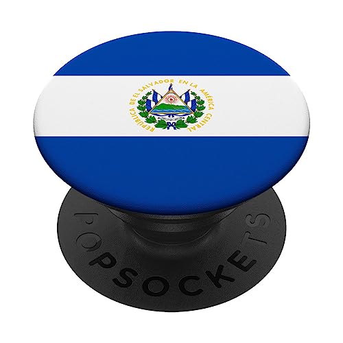 El Salvador Patriotism Inspired Salvadoran Flag Design PopSockets Standard PopG…