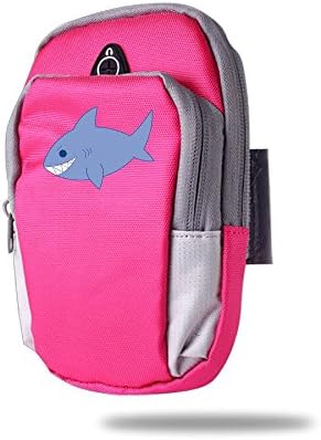 Sebetty Workout Armband, Universal Outdoor Running Arm Band Workout Cell Phone Arm Bag Ocean Cute Shark Arm Bag Sports Equipment For Men Women