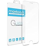 iPhone 6 Plus Screen Protector, Maxboost [Tempered Glass] 0.2mm Ballistic Glass Screen Protector Work with iPhone 6 Plus and Protective Case - Ultra Clear Glass