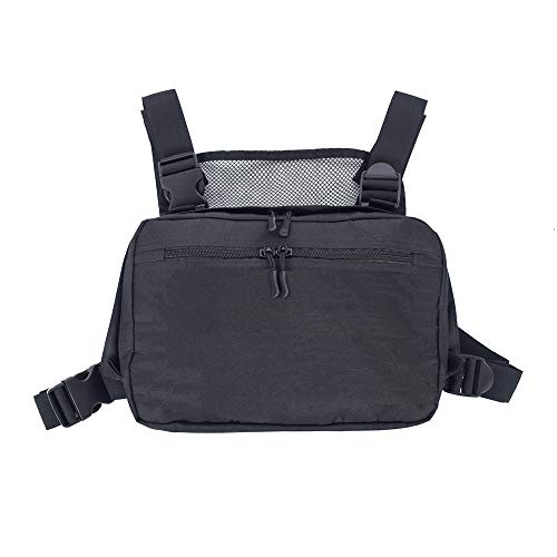 Saigain Radio Rig Chest Harness Bag Holster Holder Work Vest Rig Universal Hands Free for Two Way Radio Walkie Talkie(Rescue Essentials)