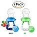 Fresh Food Feeder Pacifier,Feeder baby Fruit Mesh Feeder Teething Toy Silicone Pouches for Toddlers&Kids(2 Pack)