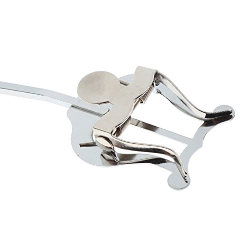 image for Homyl Silver Metal Plating Baritone Trombone Euphonium Lyre for Marchi