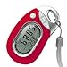 Pedusa PE-771 Tri-Axis Multi-Function Pocket Pedometer (Red with Holster/Belt Clip)