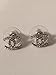 KC Luxury Classic Silver Earrings With Crystals