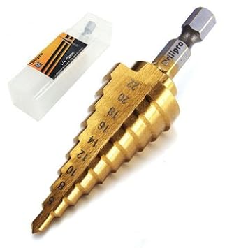 Generic 4-22Mm Hex Titanium Step Cone Drill Bit Hole Cutter Hss 4241