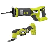 Ryobi One+ 18V Cordless 2-Tool Combo Kit w/Multi-Tool &amp; Reciprocating Saw (Tools Only)