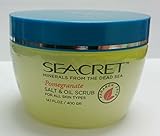 Seacret Dead Sea Pomegranate Salt and Oil Scrub All Skin Types 14.1 Fl.oz