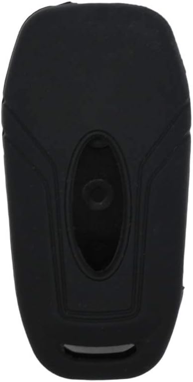 BROVACS Silicone Cover Protector Case Skin Jacket fit for FORD 3 Button Flip Remote Key Fob CV4709 Black - Image 3