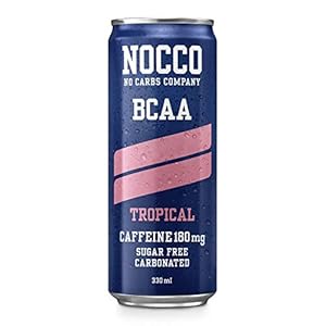NOCCO Energiedrank | BCAA, 180 mg cafeïne suikervrije dranken versterkt met aminozuren en vitamines | pre workout…