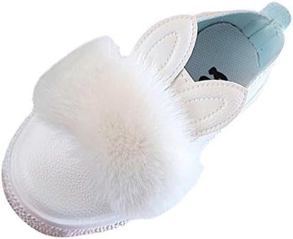 Clearance! Toddler Baby Girls Shoes Non-Slip Cartoon Bunny Ear Plush Boots Sneaker
