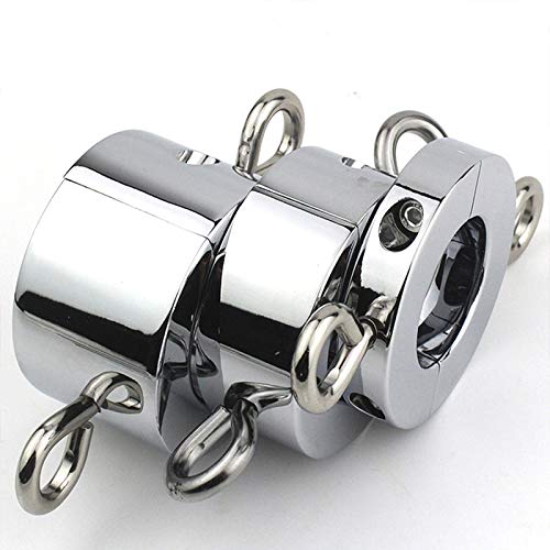 Steel Ball Stretcher Testicular Restraint Penis Ring Scrotum Stretcher Alloy Cock Rings C86 S Size 170g