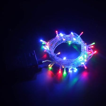 Multi coloured fairy lights clear cable Multi coloured fairy lights clear cable