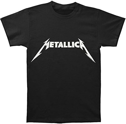 Dlaqdgog Men's Metallica Black and White Logo Short Sleeve T-Shirt Shirt