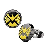 Marvel Avengers Shield Logo Stud Earrings