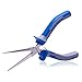 SPEEDWOX 6 Inches Needle Nose Pliers Mini Extra Long Nose Precision Nippers Thin Flat Jaws Micro Functional Precision Wire Looping Fine Pliers with Spring Craft Small Jewelry Making Tools