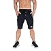 BROKIG Men's Gym Shorts, Fitted Active Sport Running Mesh Shorts With Pockets